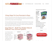 Tablet Screenshot of howtocurepsoriasisfast.com